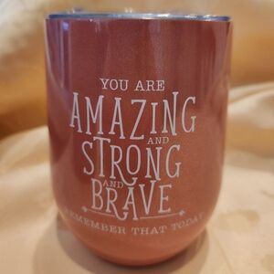 Inspirational Pink Tumbler 12oz